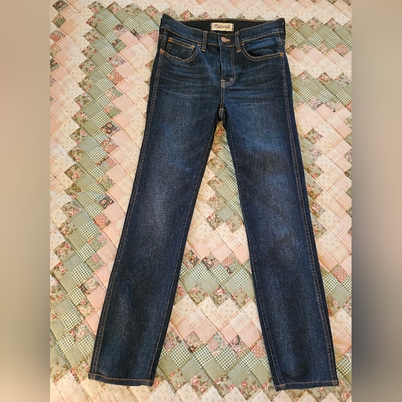 Madewell Denim - Madewell Dark Blue High Rise Skinny Jeans